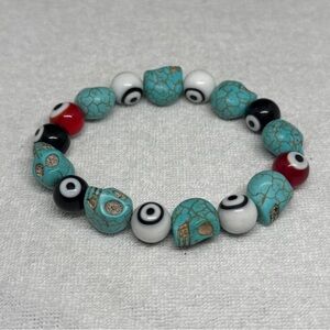 Turquoise and Multicolor Beaded Bracelet